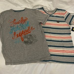 2 Boys Lucky Brand T-shirts size small